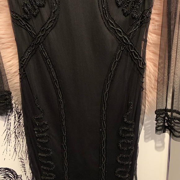 Black beaded dress - Picture 3 of 6
